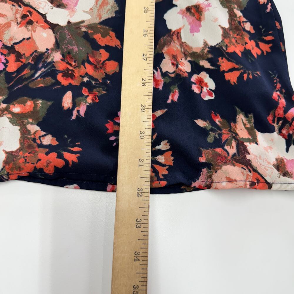 Lulus Dress Womens X Small Shifting Dears Navy Blue Floral Print Mini - Picture 11 of 12